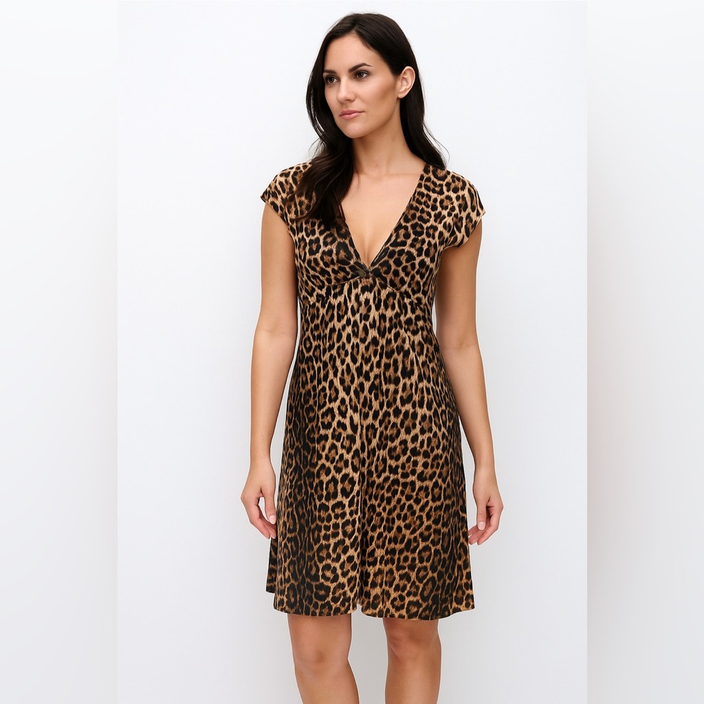 Zara brand new with tags leopard print dress XS
